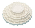 4 Inch Sustainable Round Lace Paper Greaseproof Disposable Food Grade Placemats 200pcs