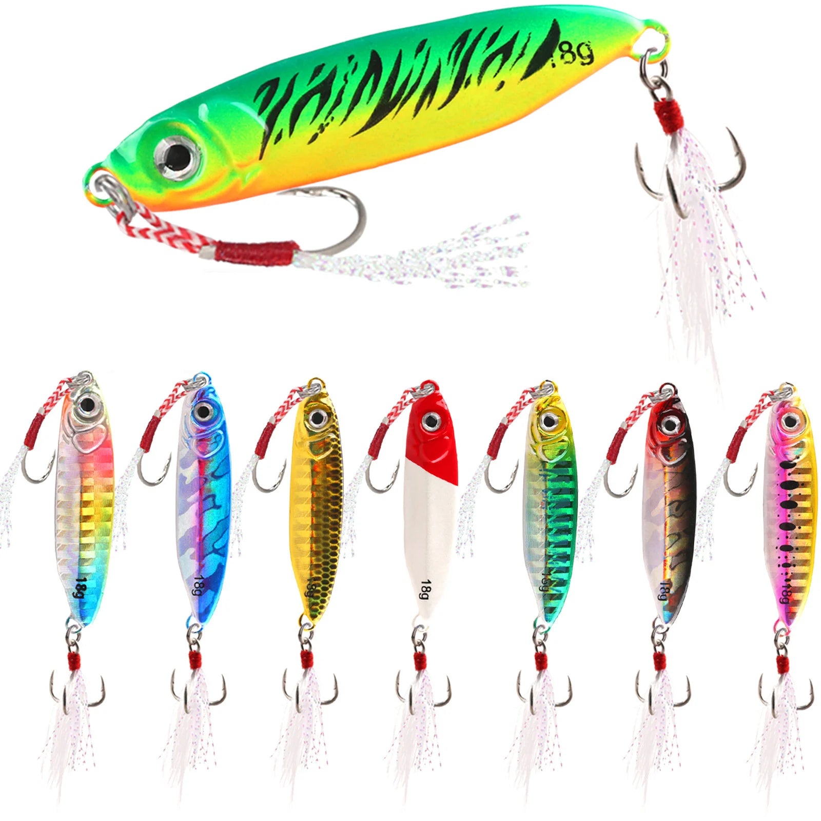 Newbility  Artificial Fishing Lure 7g 10g 15g 18g 25g Saltwater Fishing Bait Luminous Metal Jig Bait