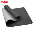WOQI Wholesale Eco-Friendly TPE Best Exercise Yoga Mat 4mm Thick Extra Thick High  GYM Sports Mat