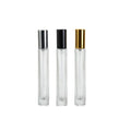 NEW Luxury Cosmetic Refillable Rectangle Screw 10ml Perfume Clear Glass Round Spray Bottle for Travel Sub-bottling Container