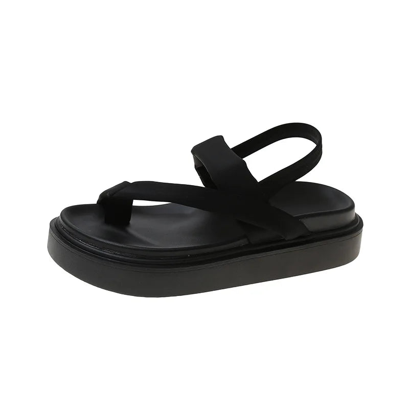 Thong Sandals Women's Summer Outer Wear New Sandals Platform Thick-soled Beach Women's Shoes with Skirts
