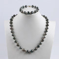 10-12mm Black Freshwater AAA Grade Baroque Pearl Handmade Beaded Necklaces NGTC Certified Classic Style Daking for Women