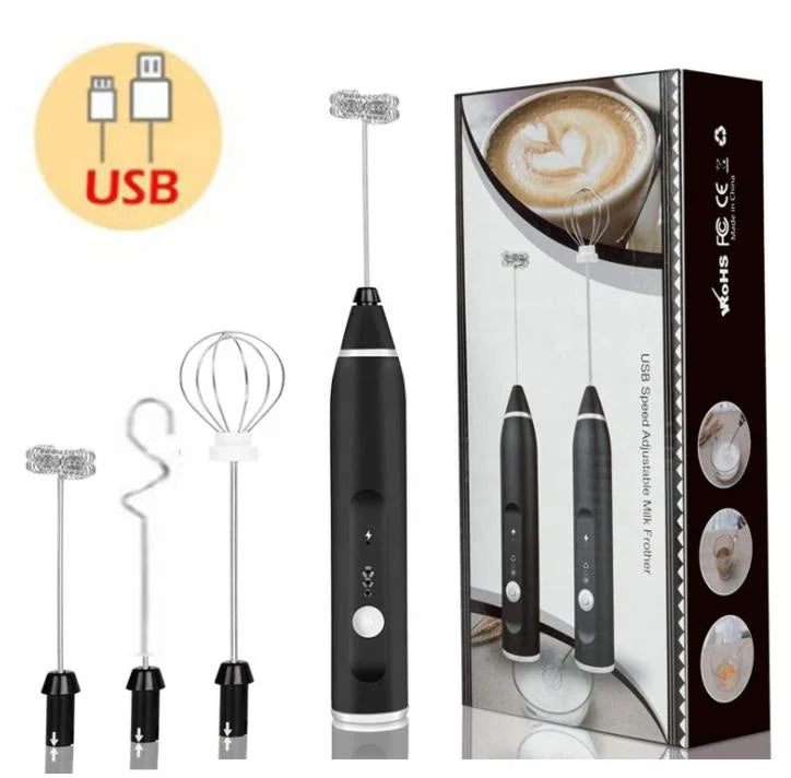 Milk Foam Frother Wholesale Rechargeable Milk Frother Electric Handheld Usb Rechargeable