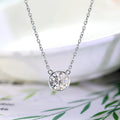 Cadermay Moissanite Stone Pendant Bezel Setting Necklace 1CT 925 Silver Gold Plated Women's Festivals & Occasions Gift