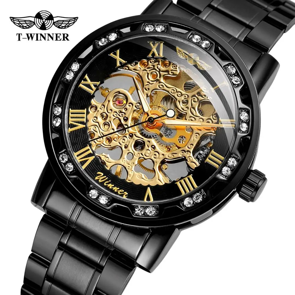 2023 China Factory T-WINNER New Montre Mechanical Handwinder Mens Watches