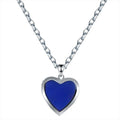Stainless Steel Pendant Chain Mood Necklaces Jewelry Open Sublimation Heart Lock DIY Frame Photo Picture Memory Locket Necklace