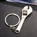 Creative Fashion Metal Alloy Mini Small Opening Mobile Adjustable Wrench Key Chain Pendant Men's Key Ring