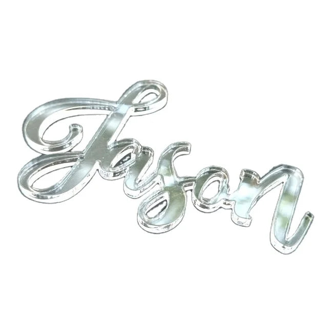 Custom Name Acrylic Laser Cut Card Name Place Wedding Reception Boot Seat Name Number LOGO Decorations