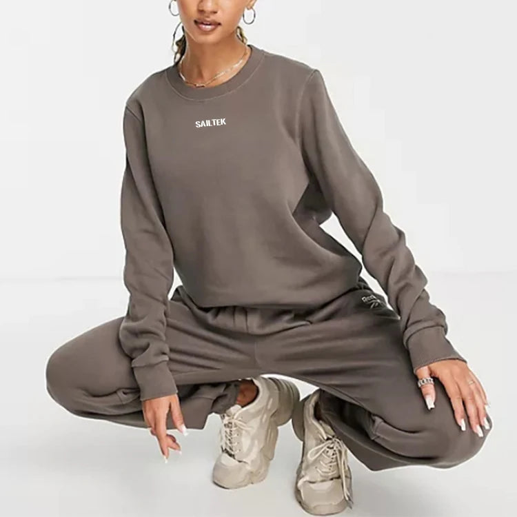 Women's Clothing 2025 Sportswear 2 Piece Pants Set Cotton Jogger Set Wholesale Tracksuit Women Custom Sweatsuit