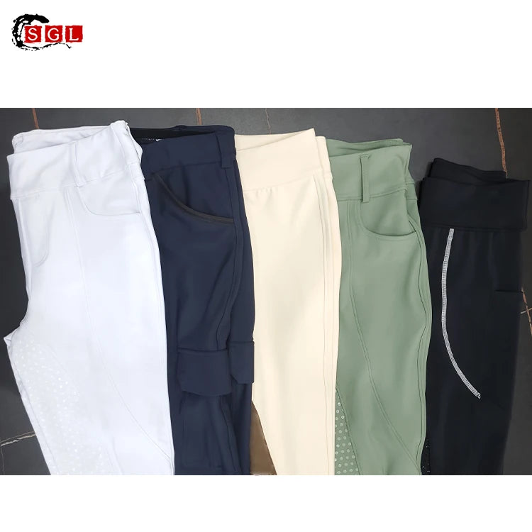 Wholesale Breeches OEM Customized  Riding Leggings Waterproof Mountain Horse Mid/High Waisted Breeches Equestrian Pant