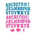 Wholesale 10.8cm High 3D Colorful Chenille Hot Cut Iron on Sport Patches A-Z Letters Heat Pressed Patches