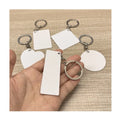 New Listing Customize Shape Metal Sublimation Blank Double-Sided Blank Aluminum Keychains