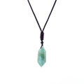 DIY Natural Semi-Precious Gemstone Hexagonal Crystal Stones Healing Pointed Quartz Pendant Necklace Bead
