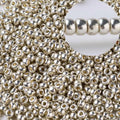 Miyuki 4203 Gold 4201 Silver 11/0 Japanese Metallic Round Seed Beads 10g Per Bag