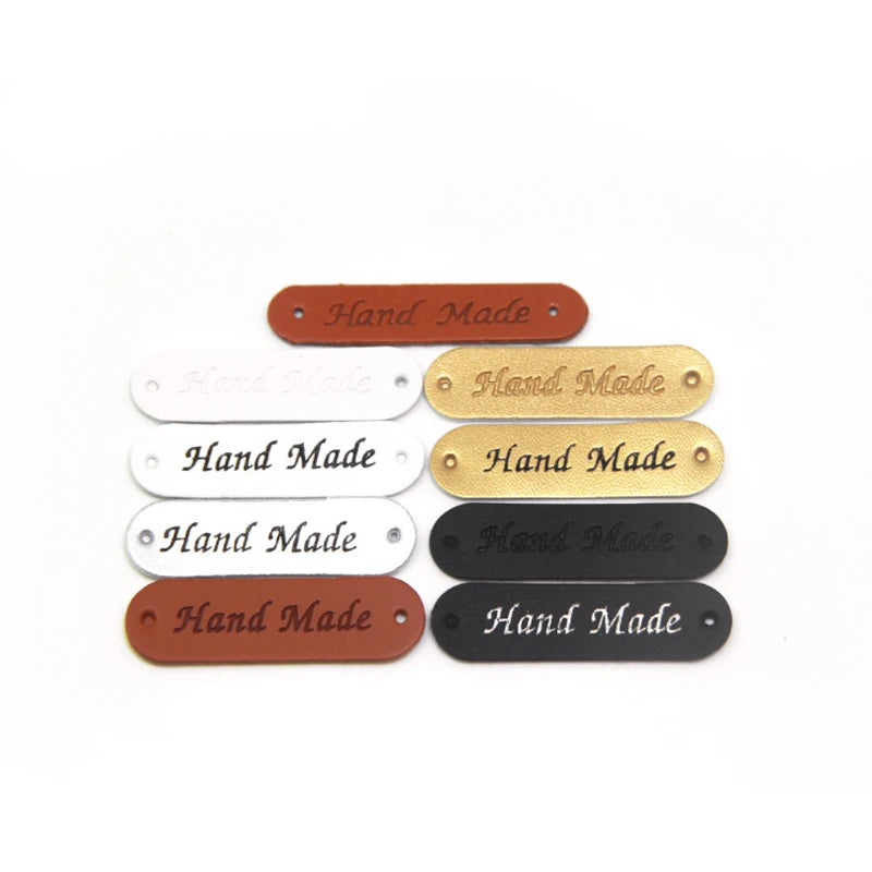 Leather  Garment Print Custom Label logo