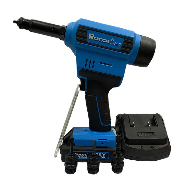 20KN Industry Level Fully Automatic Battery Riveting Nut Rivet Tool Gun for M3 M10