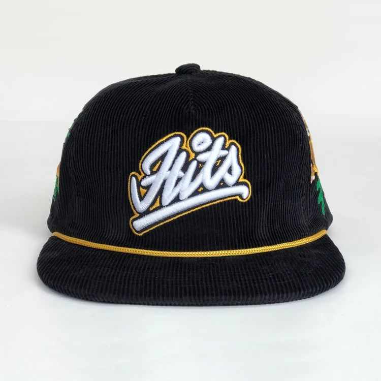 Plain Hat Snapback Flat Brim Low Profile Snapback Hat Custom 3d Embroidery logo Hat With Rope