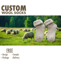 Mid-calf Length Socks Winter Fashion Indoor Crew Length Home Socks Warm Breathable Knitted Acrylic Wool Custom Logo Color