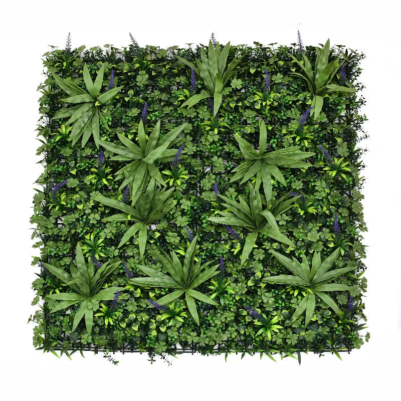 Artificial Greenery 1m*1m Grass Indoor Real Touch Ivy Outdoor Home Decor Plant Wall Faux Palm in Plastic