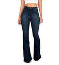 Wholesale Fashion Women Stylish Jeans Pants Casual Pants Ladies Elastic Tight Denim Pants