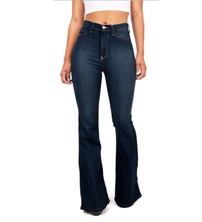 Wholesale Fashion Women Stylish Jeans Pants Casual Pants Ladies Elastic Tight Denim Pants