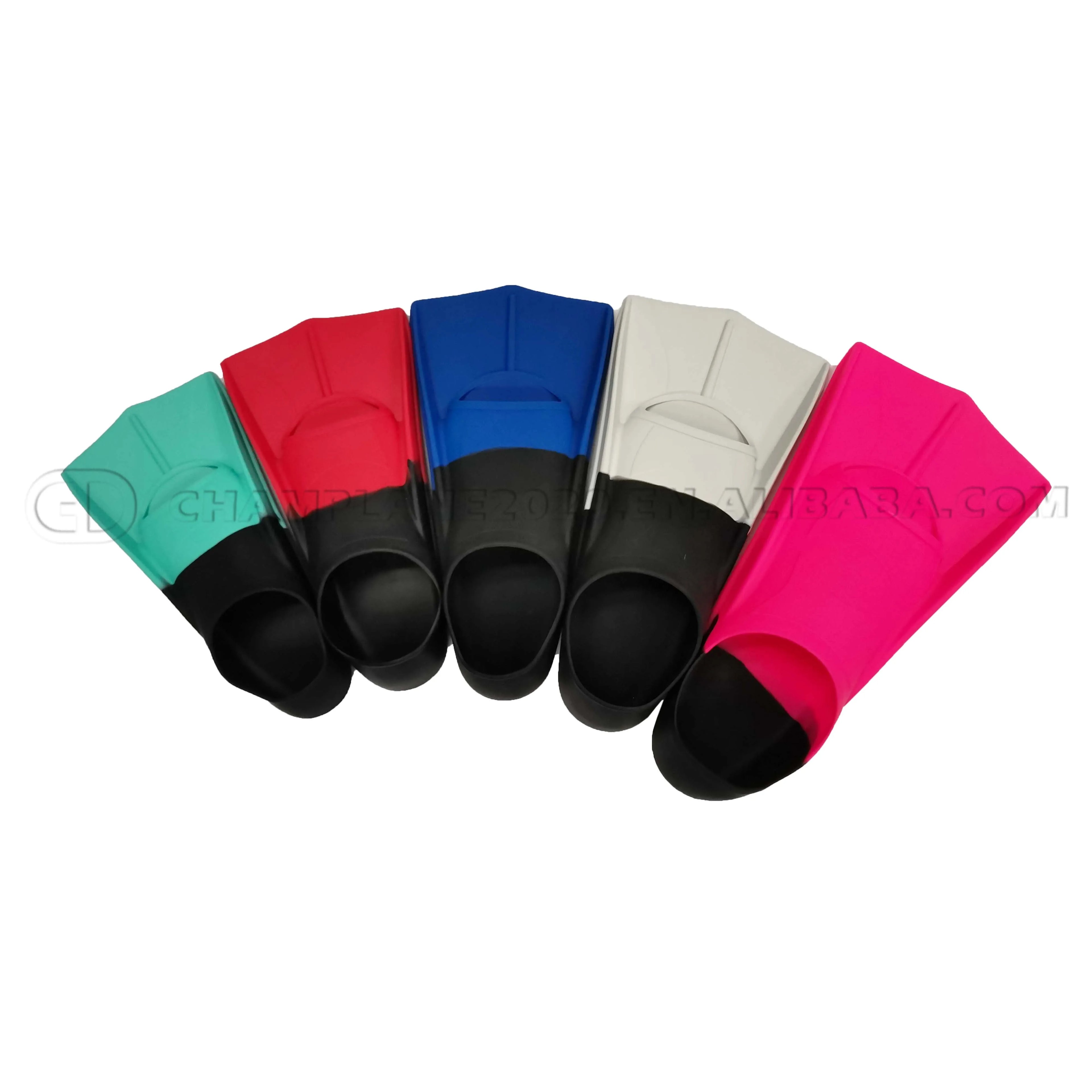 GD Free Diving Adult Swimming Fins Soft and Powerful Rubber & Silicone with Black Mesh Bag Free Origin Color Diving Packing