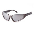 STORY STY20921G Fashion Future Silver Y2k Sunglasses Outdoor Sports Wrap Around Customizable Cat Eye Sunglasses for Men Women