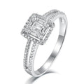 Customize 925 Sterling Silver Fine Jewelry Moissanite Engagement Wedding Ring for Women
