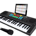 Kids Music Toy Piano Keyboard Toy 37 Keys Electronic Musical Multifunctional Instruments with Microphone