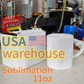 Sublimation Mug With Heart Handle With Box USA WAREHOUSE Heart Handle Ceramic 11 oz Mug for Sublimation Valentines Blank Product
