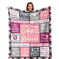 Softball Enthusiast Girl Flannel Jacquard Style Sofa Cover Bedding Soft Comfortable Warm Winter Blanket Woven Home Travel
