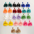 Bohemian Hot Sell Fancy Colorful Resin Petal Tassels Elegant Women's Jewelry Pearl Leaf Acrylic Flower Earrings for Women Girls