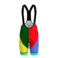 HIRBGOD Customizable Unisex Pro Bib Short of Any Logo Pattern Layout Emblem 3D Cycling Pad and Powerbande