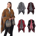 Wholesale Custom Winter Poncho/Cape Shawl Fashion Woman's Traditional Scarf