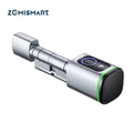 Zemismart Tuya BLE Smart Fingerprint Door Lock Cylinder DIY Electronic Lock Core APP Remote Control Key Unlock for Household Use