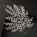 Wholesale Handmade Luxury  Crystal Hair Accessories  Rhinestone Princess Headpiece Bridal Headpiece for Wedding
