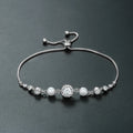 Weiman Trendy Cubic Zirconia and Shell Pearl Bracelet Bridal Bridesmaids and Mother of the Groom Gift Wedding Day Made of Brass