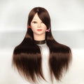 New Arrival Long Hair Dolls Practice Dummy Head 100%synthetic Hair Yaki Training Mannequin Head for Hairdressing Braid
