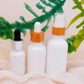 50ml White Porcelain 30ml Serum Bottle with Dropper