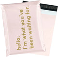 Wholesale Custom Design Eco-friendly Pink Polyethylene Clothing Cards Express Shipping Packaging Envelopes Mailing Bags