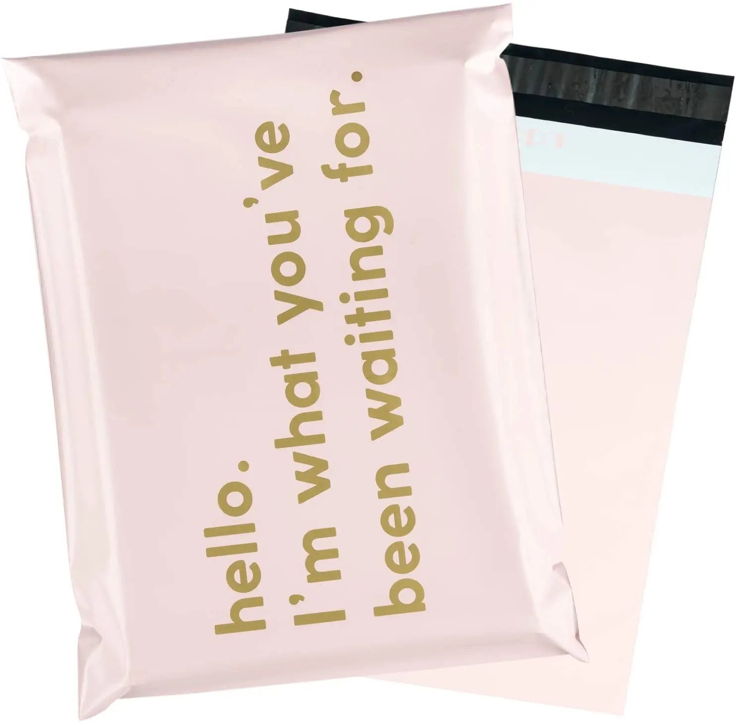 Wholesale Custom Design Eco-friendly Pink Polyethylene Clothing Cards Express Shipping Packaging Envelopes Mailing Bags