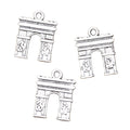 Charms Triumphal Arch 14x18mm Handmade Making FitVintage Tibetan Silver Color PendantsDIY for Bracelet Necklace