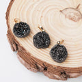 DIY Jade Stone Druzy Agate Geode Pendant With Lowest Price Chakra Stones