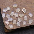 DIY Wholesale Promotion Rose Quartz egg Shape Gemstone cabochon gemstone Charm For Jewelry