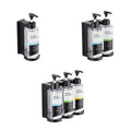 300ml Conditioner and Shower Shampoo Bottle Dispenser with Key Lock