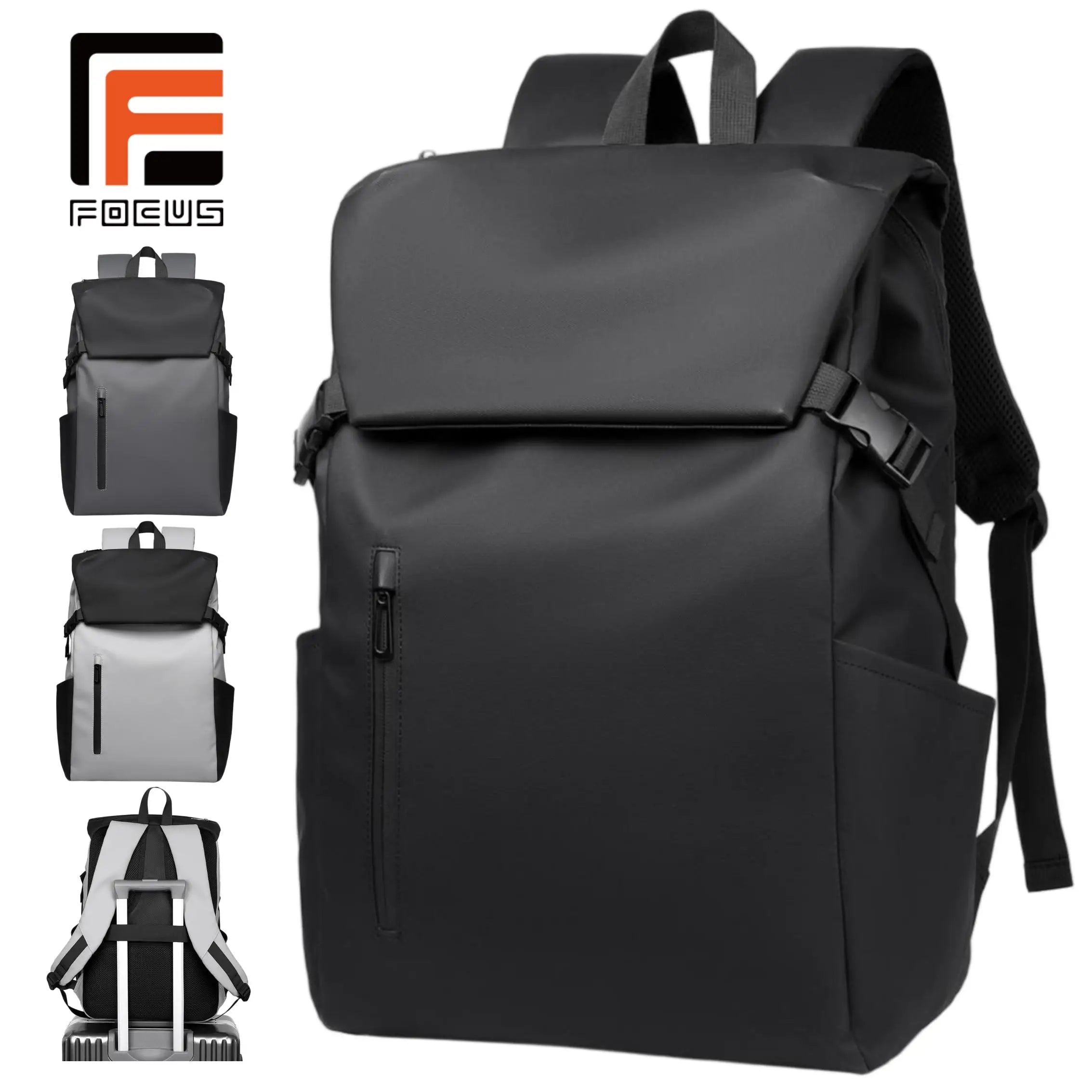 OEM Custom LOGO Large Capacity Laptop Backpack Waterproof Oxford Polyester Zipper Leisure Travel Daily Casual Daypack Unisex
