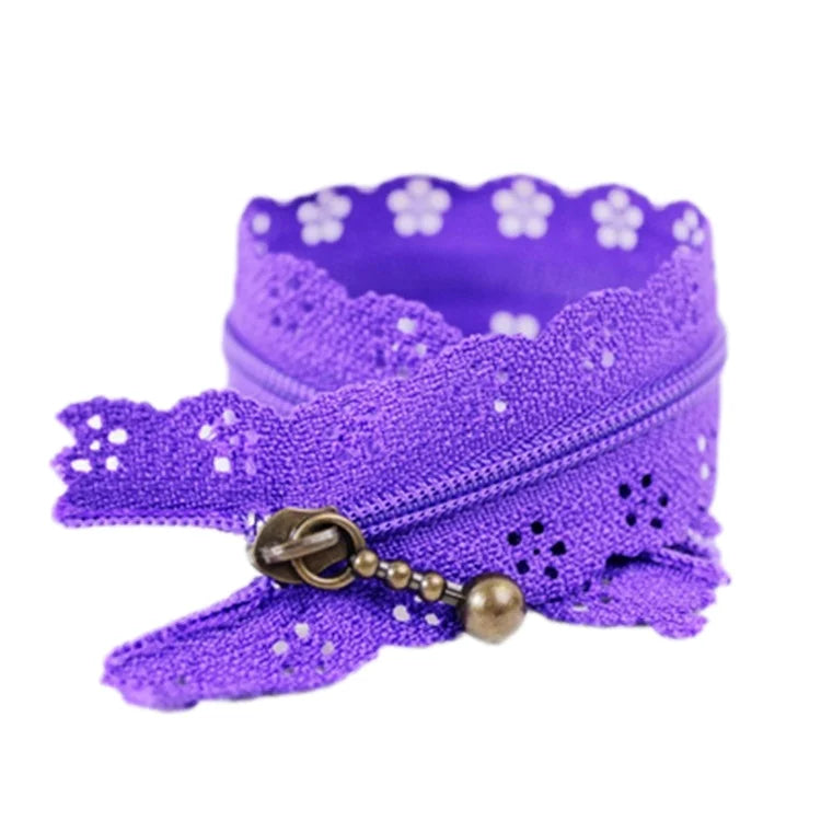 #3 Nylon/Polyester Auto Lock Close-End Zipper Flower Tape New Design for Garment Use