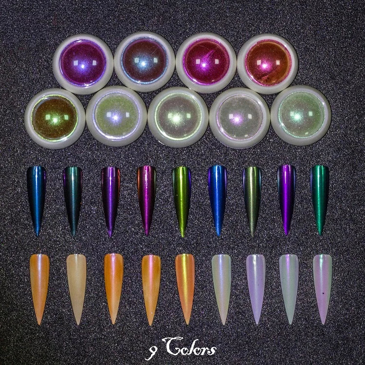 Best Selling 12 Colors Private Label 0.3G Exquisite Nail Pigment Powder Professional Salon Use MSDS Certified Nail Supplies