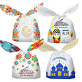50 Pcs EID Mubarak Gift Bag Plastic Candy Cookie Bag Ramadan Kareem Decoration 2023 Islamic Muslim Party Supplies Eid Gifts