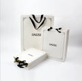 Factory  235g 26*36*8 White Cardboard Paper Bag With Rope Handle Company Brochure Packaging Custom Logo Printed Paperbag